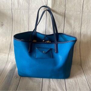 Marc by Marc Jacobs Blue Leather Metropoli Tote